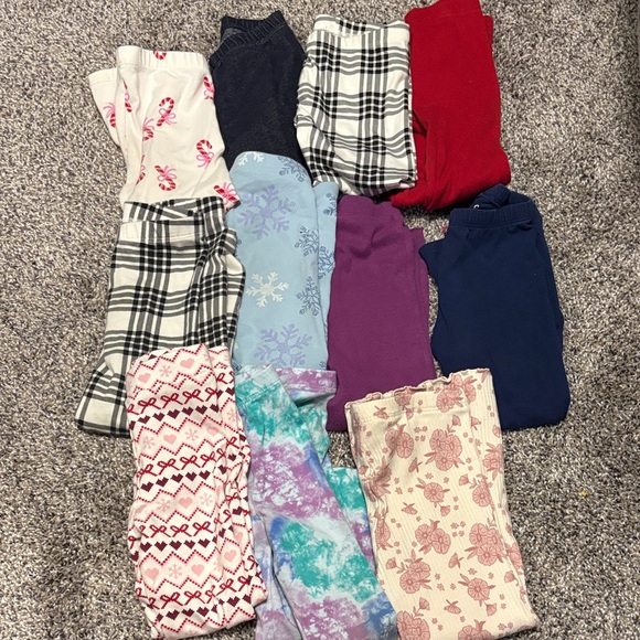 Cat & Jack Other - Toddler girl 11 Pack Assorted Cotton Leggings - Red, Purple, Blue, Cream & More